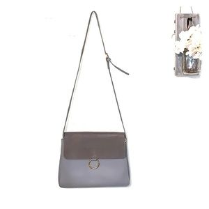 Beautiful suede and vegan leather bag